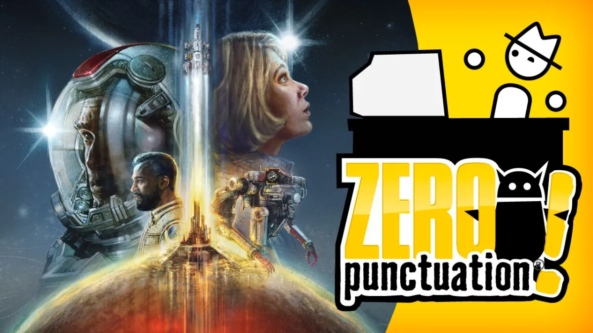 This week on Zero Punctuation, Yahtzee reviews Starfield, Bethesda's sprawling space-based RPG.